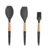Amazon venta caliente 6 piezas utensilios de cocina con mango de madera